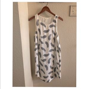 Feather print Dress